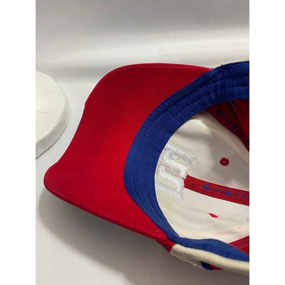 New York Giants NYG Reebok Hat Red White Blue NY Mens Red Cap One Size Adjustabl - Picture 6 of 8